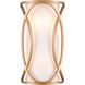 Ringlets 2 Light 9 inch Matte Gold ADA Sconce Wall Light