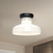 Alora Mood Westlake 1 Light 11.13 inch Glossy Opal Glass/Matte Black Flush Mount Ceiling Light