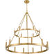 Dutton 18 Light 42.75 inch Signature Brass Chandelier Ceiling Light