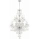 Traditional Crystal 15 Light 32 inch Polished Chrome Chandelier Ceiling Light