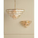 Bon Vivant 5 Light 30.25 inch Contemporary Gold Chandelier Ceiling Light