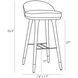 Walsh 35.5 inch Black Bar Stool