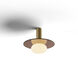 Combi LED 9 inch Brass Pendant Ceiling Light, Suspension / Flush Mount 2-in-1
