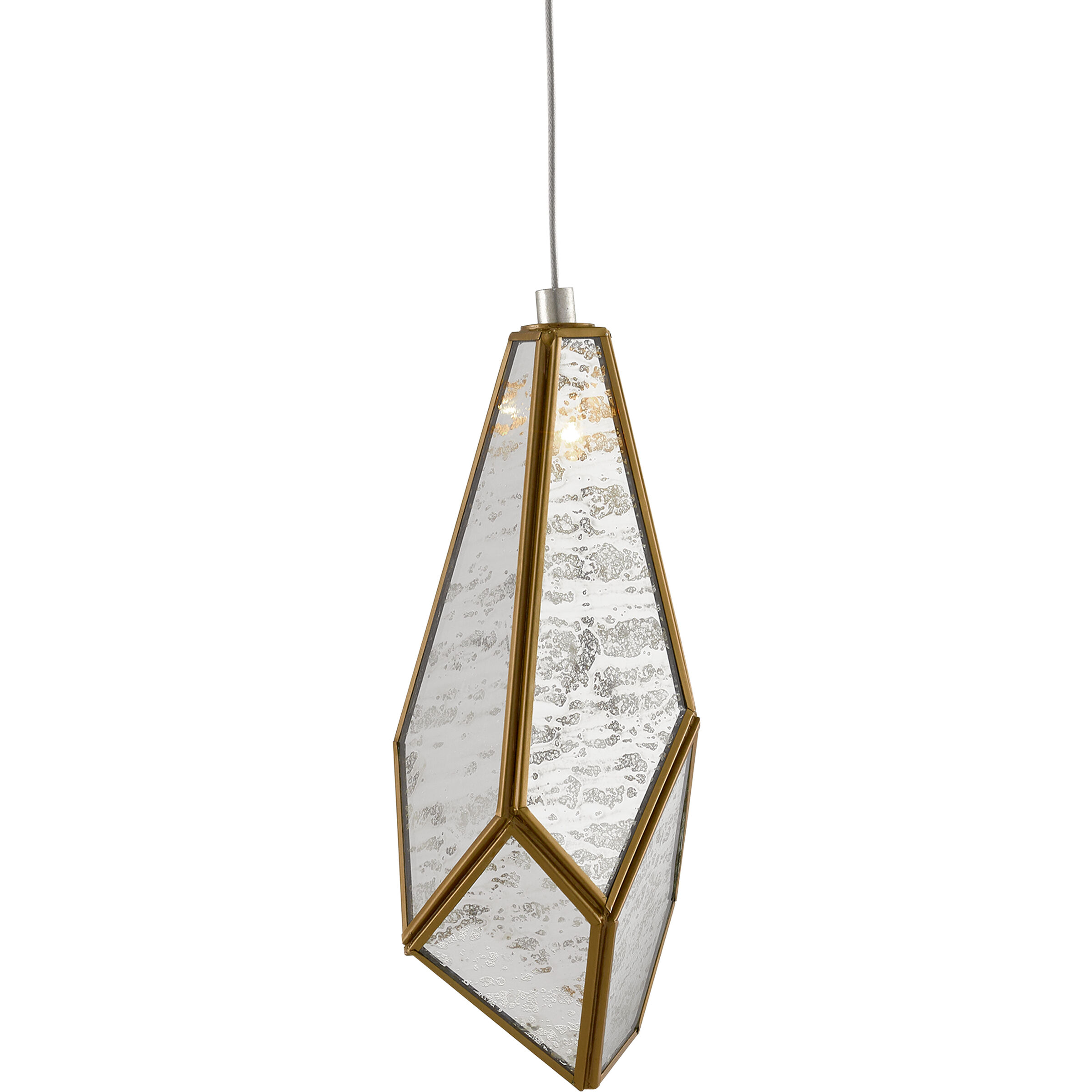 Glace 15 Light 23 inch Painted Silver/Antique Brass Multi-Drop Pendant Ceiling Light