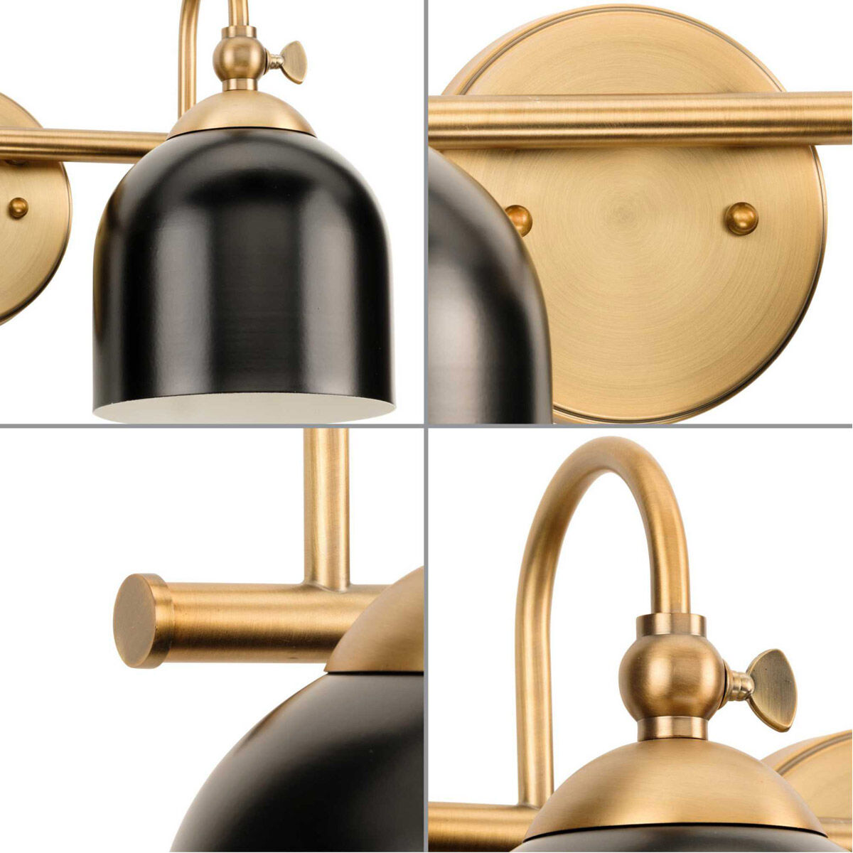 Dalton 2 Light 15 inch Vintage Brass Bath Vanity Wall Light