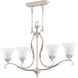 Flora 4 Light 37.5 inch Persian White Island Light Ceiling Light