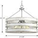 Lyles 4 Light 21.63 inch Galvanized Pendant Ceiling Light