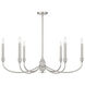 Coventry 6 Light 40 inch Satin Nickel Chandelier Ceiling Light, Essentials