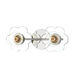 Alexa 2 Light 14 inch Polished Nickel Bath Vanity Wall Light