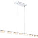 Brooklyn 7 Light 45.25 inch Chrome Linear Pendant Ceiling Light