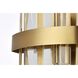 Serena 2 Light 8 inch Satin Gold Bath Sconce Wall Light