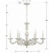 Paris Market 6 Light 28 inch Antique White Chandelier Ceiling Light