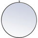 Eternity 32 X 32 inch Black Wall Mirror