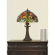 Topiaza 23.5 inch 75.00 watt Multi Tiffany Table Lamp Portable Light