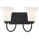 Ridgedale 2 Light 15 inch Black Bath Vanity Wall Light