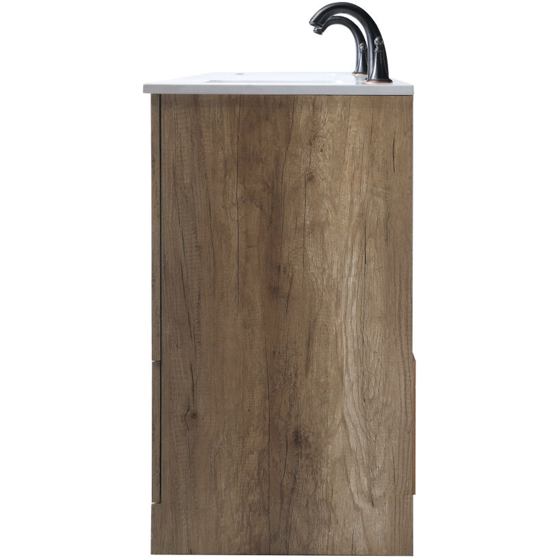 Soma 84 X 19 X 34 inch Natural Oak Vanity Sink Set