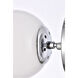 Mimi 1 Light 6 inch Chrome Bath Sconce Wall Light, can be Ceiling Mounted