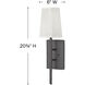 Tress 1 Light 6 inch Forged Iron ADA Indoor Wall Sconce Wall Light