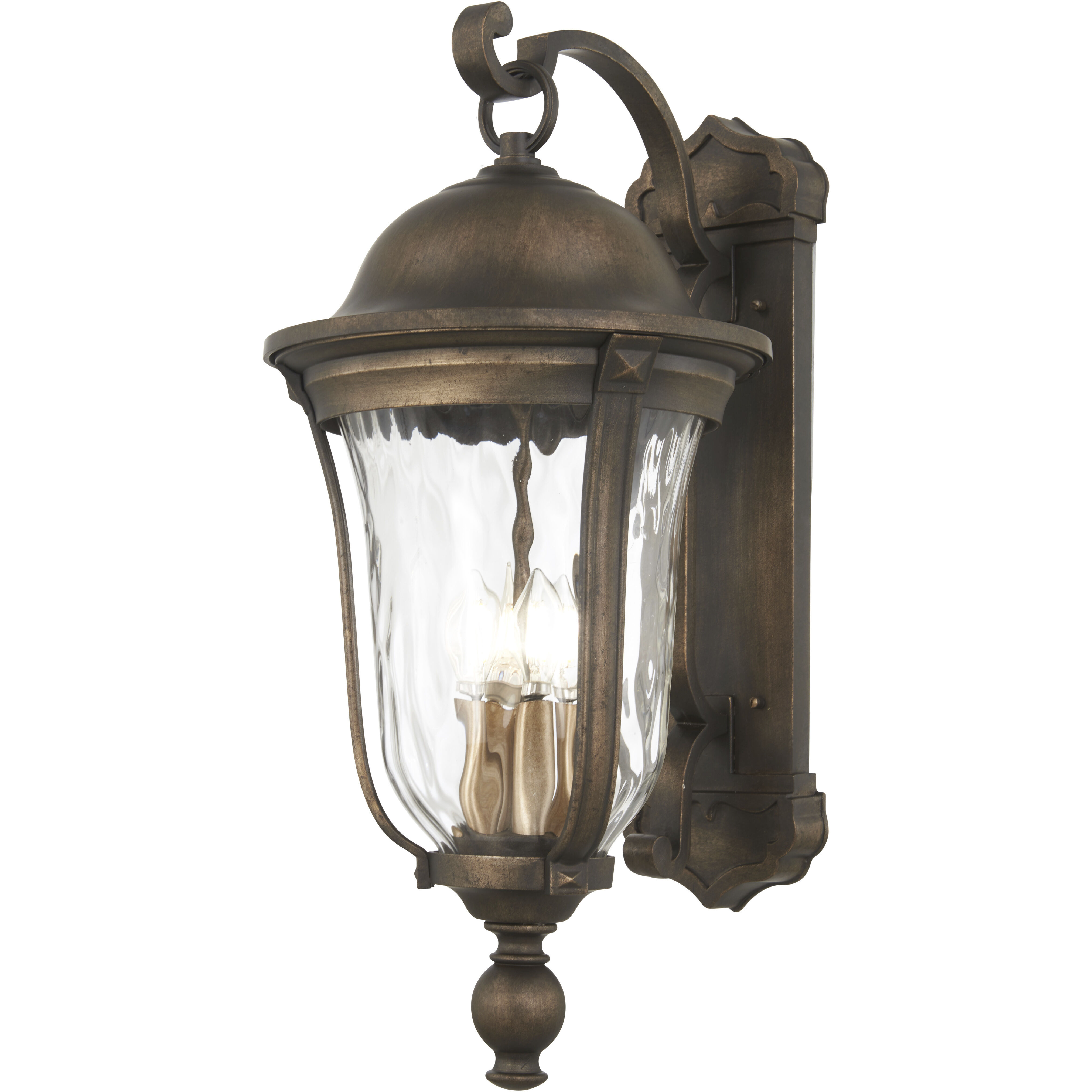 Havenwood 4 Light 27 inch Tavira Bronze And Alder Silver Outdoor Wall Mount, Great Outdoors 
