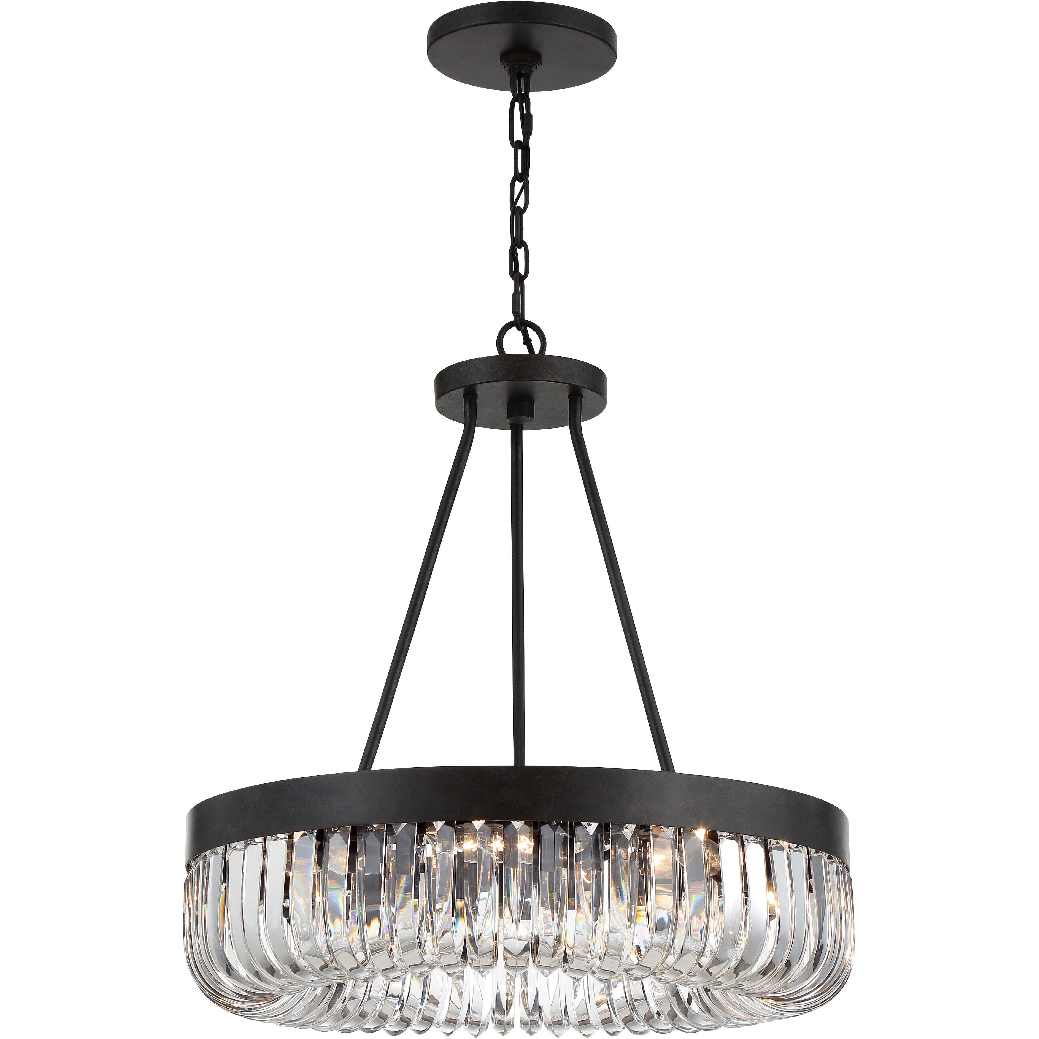 Alister 8 Light 23.25 inch Charcoal Bronze Chandelier Ceiling Light