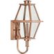 Bradshaw 1 Light 18.12 inch Antique Copper Outdoor Wall Lantern, Design Series