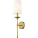 Emily Wall Sconce Wall Light in Rubbed Brass