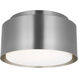 Drew & Jonathan Dartmore 1 Light 10 inch Brushed Nickel Flush Mount Ceiling Light, Small