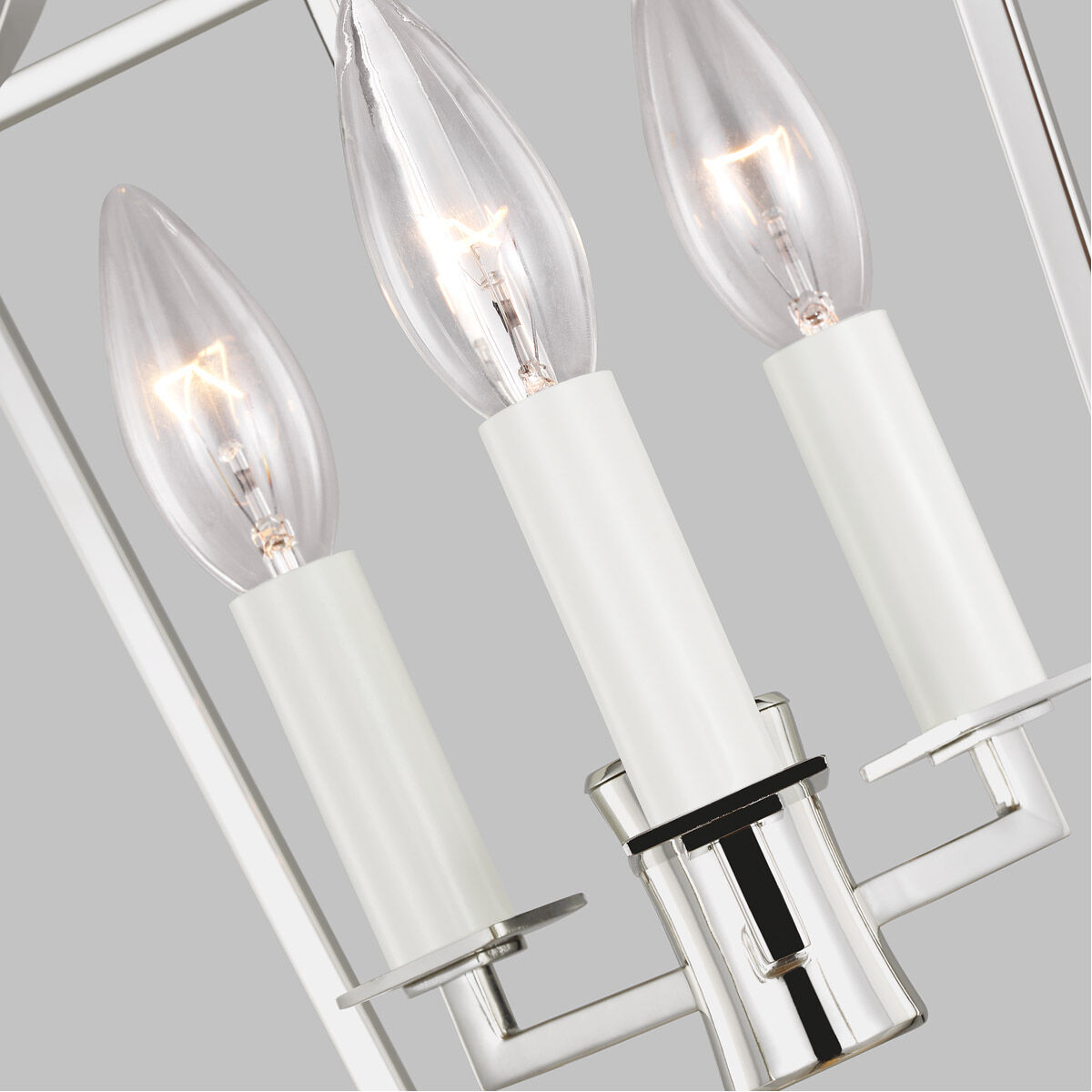 C&M by Chapman & Myers Southold 3 Light 10 inch Polished Nickel Indoor Lantern Ceiling Light