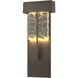 Shard LED 20.9 inch Coastal Dark Smoke Outdoor Sconce, XL - Open Box