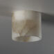 Cava LED 5 inch White Alabaster Semi-Flush Mount Ceiling Light