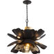 Botanic Panic 13 Light 36 inch Dark Bronze and French Gold Pendant Ceiling Light