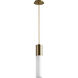Magnum 1 Light 4 inch Aged Brass Pendant Ceiling Light