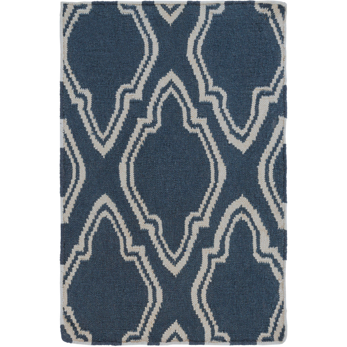 Fallon 36 X 24 inch Navy, Cream Rug