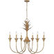 Lillianne 33.75 inch 60.00 watt Heirloom Gold Chandelier Ceiling Light
