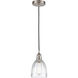 Edison Brookfield 1 Light 6 inch Brushed Satin Nickel Mini Pendant Ceiling Light