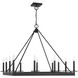 Boylston 12 Light 35 inch Matte Black Chandelier Ceiling Light, Lighting One