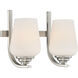 Shyloh 2 Light 14 inch Brushed Nickel Bath Light Wall Light