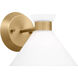 Drew & Jonathan Belcarra 1 Light 7.5 inch Satin Brass Sconce Wall Light