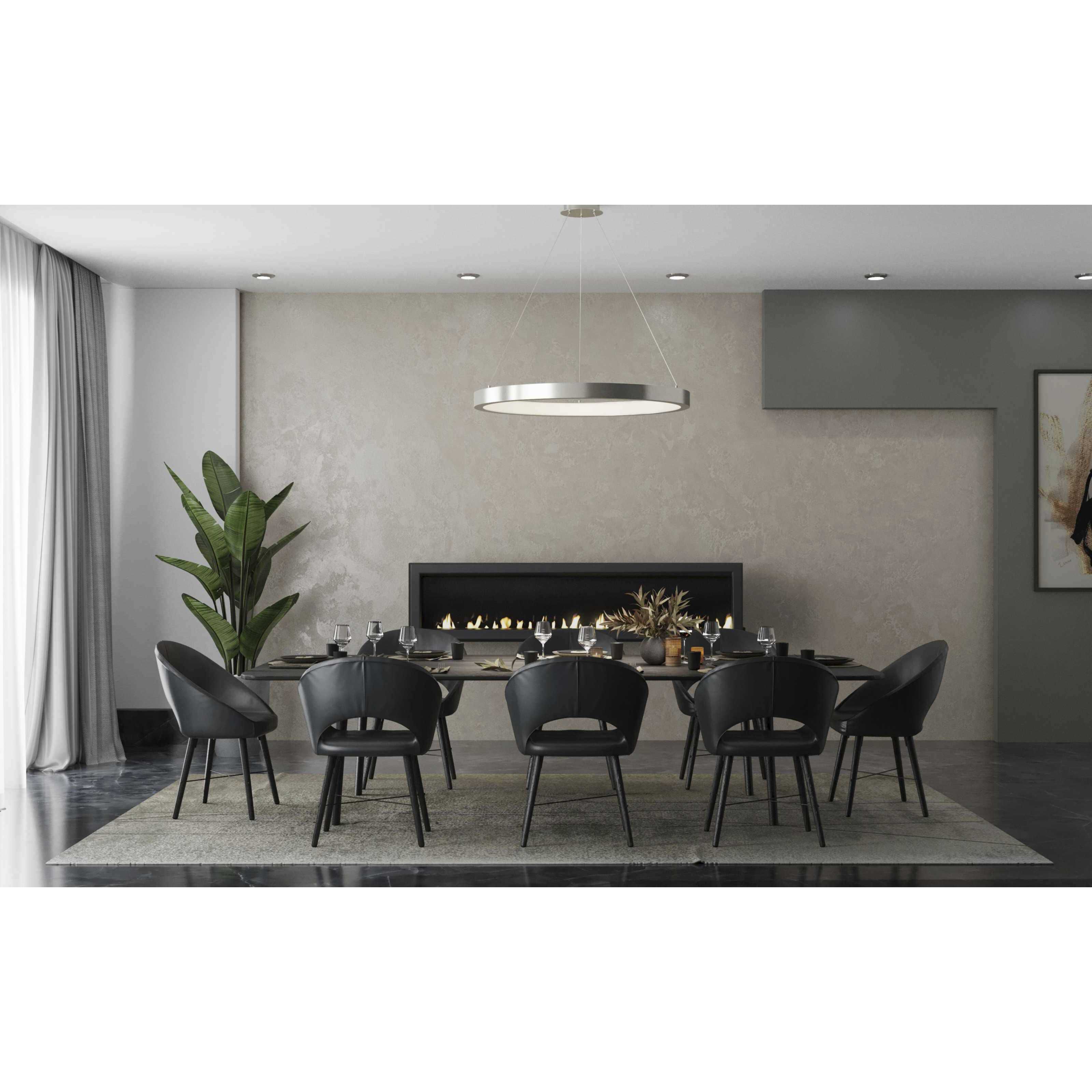 Inverse LED LED 30 inch Brushed Nickel Pendant Ceiling Light, Progress LED