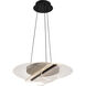 Geneva LED 17.75 inch Matte Black Pendant Ceiling Light