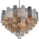 Addis 16 Light 32 inch Polished Chrome Chandelier Ceiling Light in Tronchi Glass Autumn