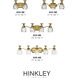 Plantation 5 Light 37 inch Burnished Brass Vanity Light Wall Light