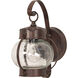 Brentwood 1 Light 11 inch Old Bronze Outdoor Wall Fixture