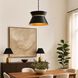 Mad Hatter 4 Light 24 inch Matte Black and French Gold Pendant Ceiling Light