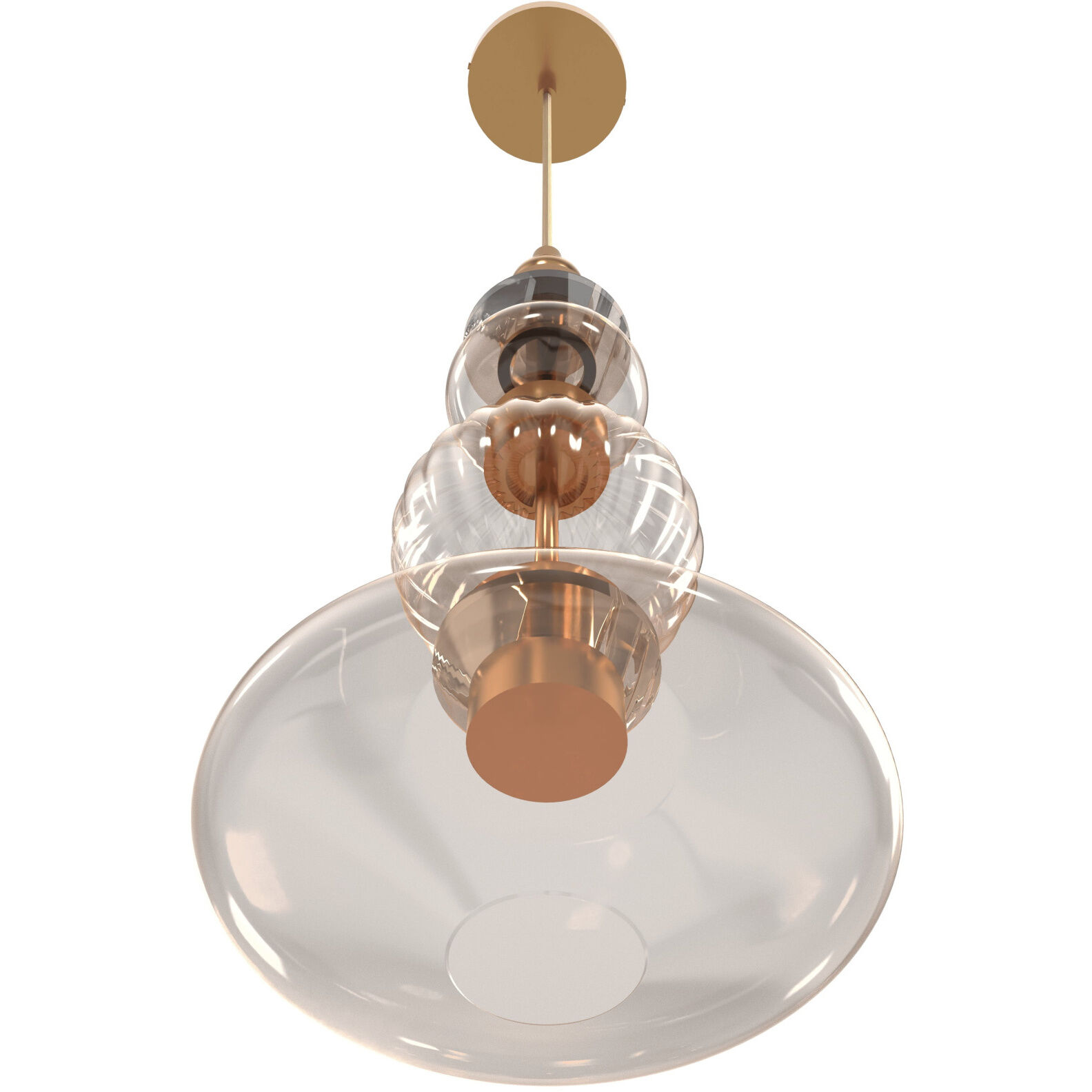 Avra LED 9 inch Aged Brass Pendant Ceiling Light