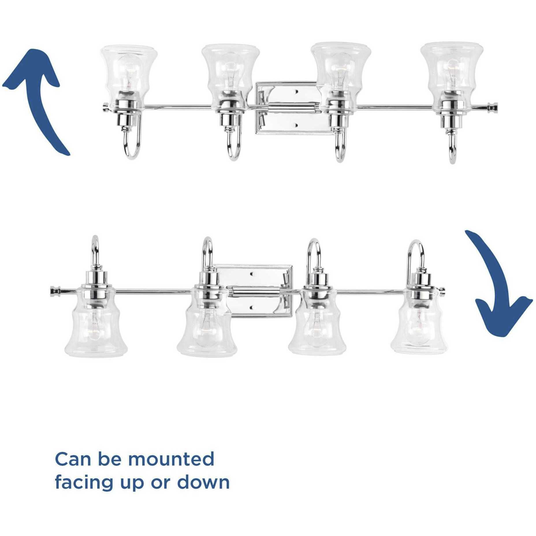 Litchfield 4 Light 33 inch Polished Chrome Bath Vanity Wall Light