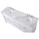 Wesley 72 X 22 X 35 inch White Vanity Sink Set