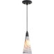Milano LED 4.25 inch Matte Black Mini Pendant Ceiling Light