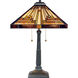 Stephen 23 inch 75 watt Vintage Bronze Table Lamp Portable Light, Naturals