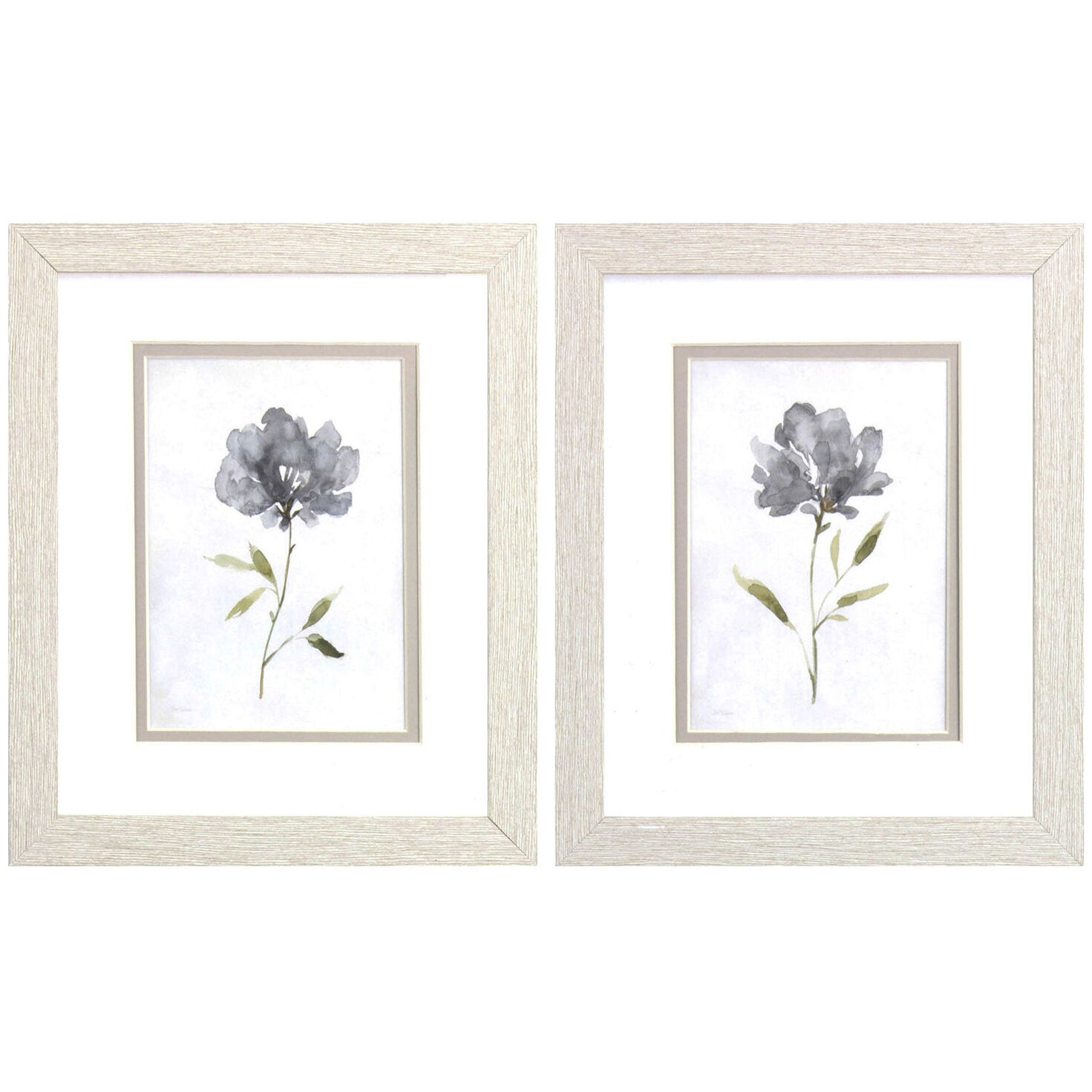 Florals Gray and Neutral Framed Art, Propac